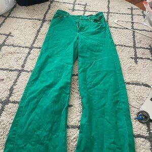 Women's Green Jeans